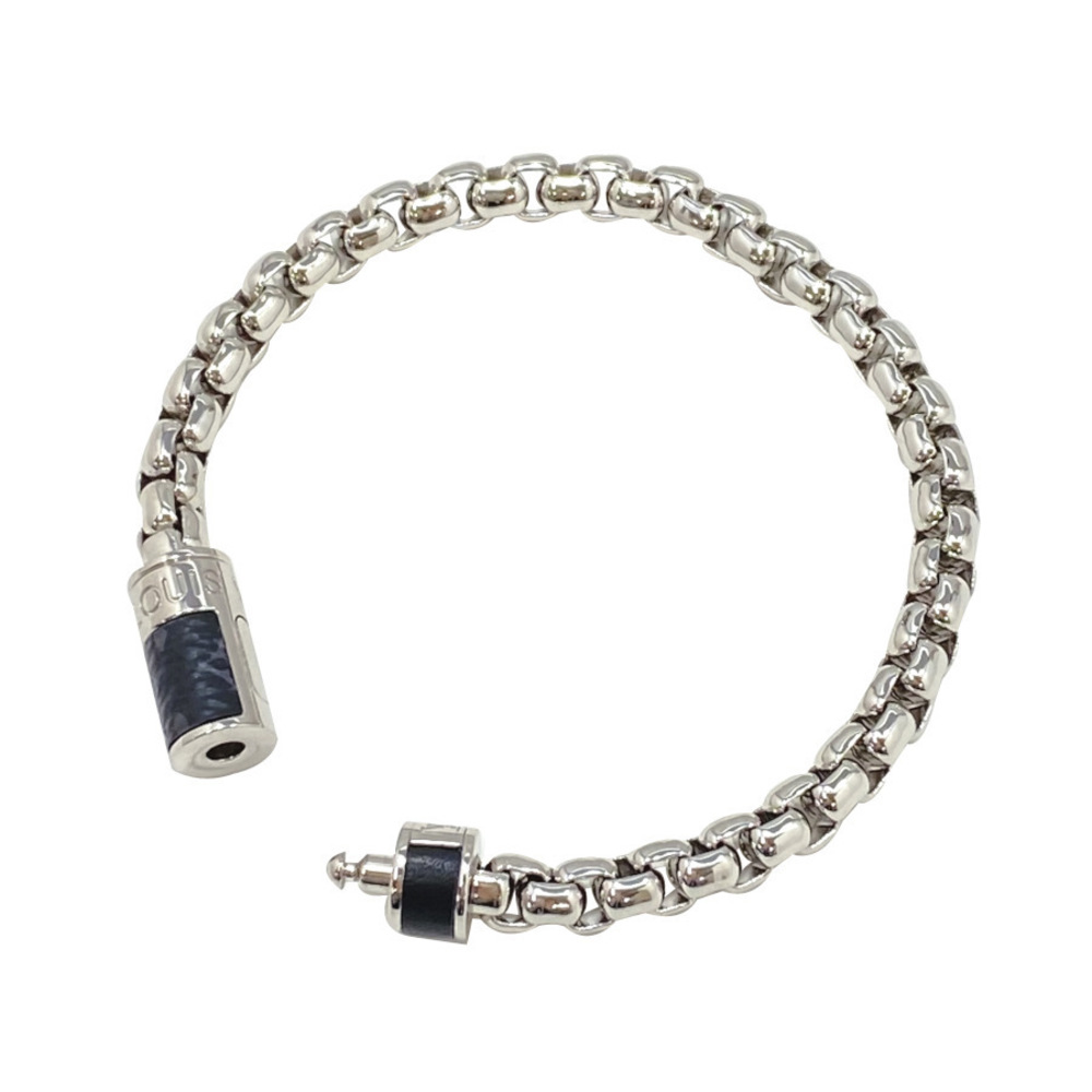Louis Vuitton Monogram Eclipse Chain Bracelet Sil… - image 5